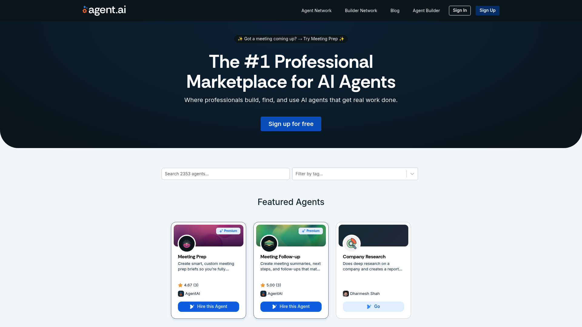 Agent AI — AI Sales Intelligence & Account Research