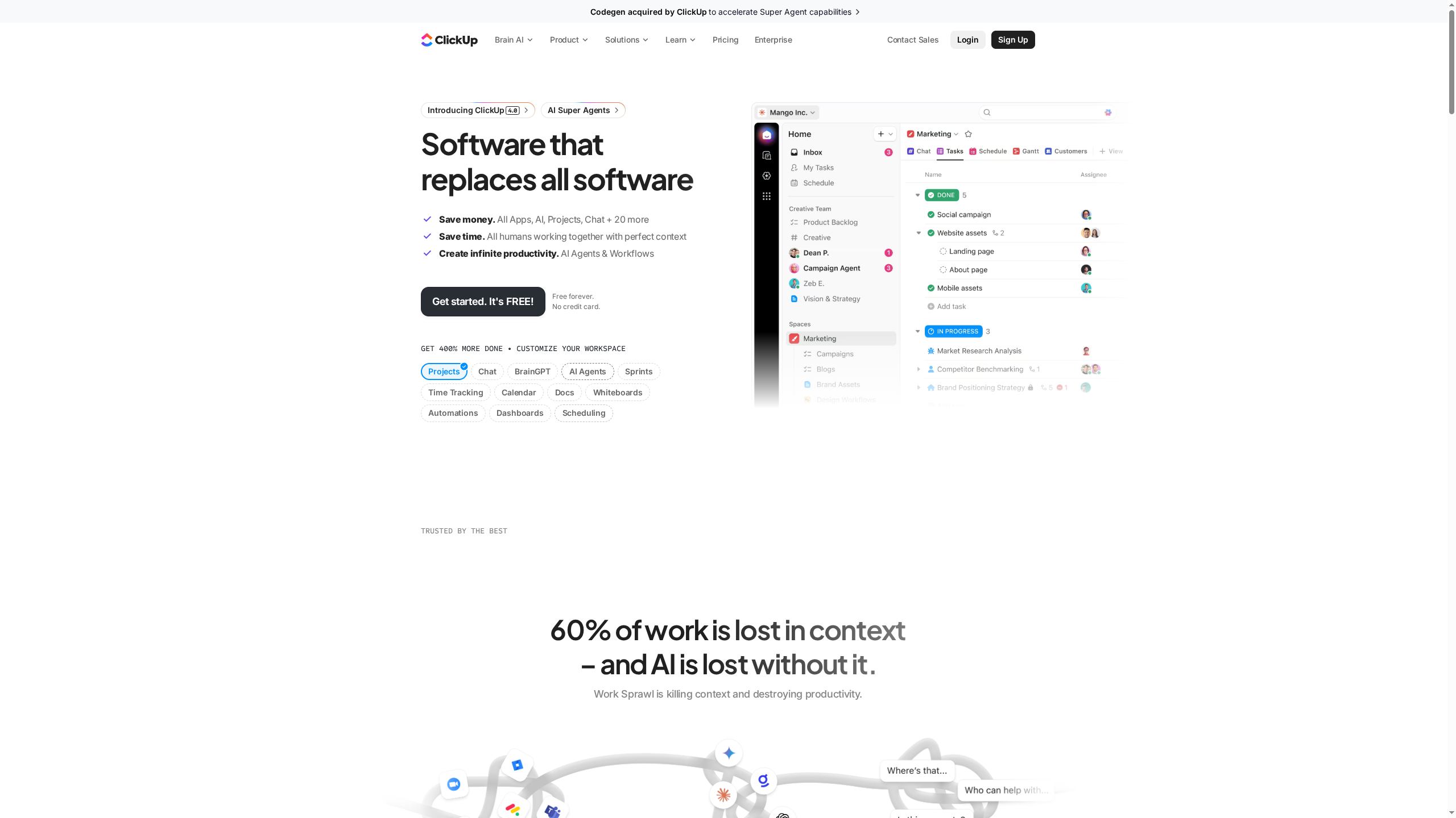 ClickUp — AI Sales Automation & Workflow