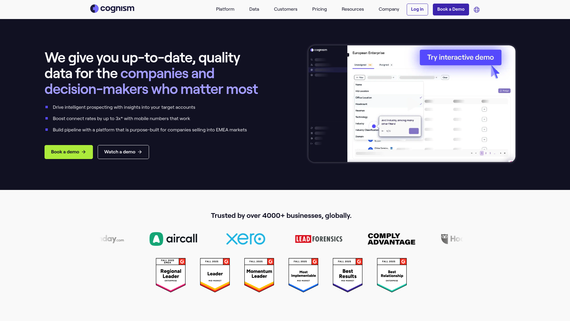 Cognism — AI Account Research