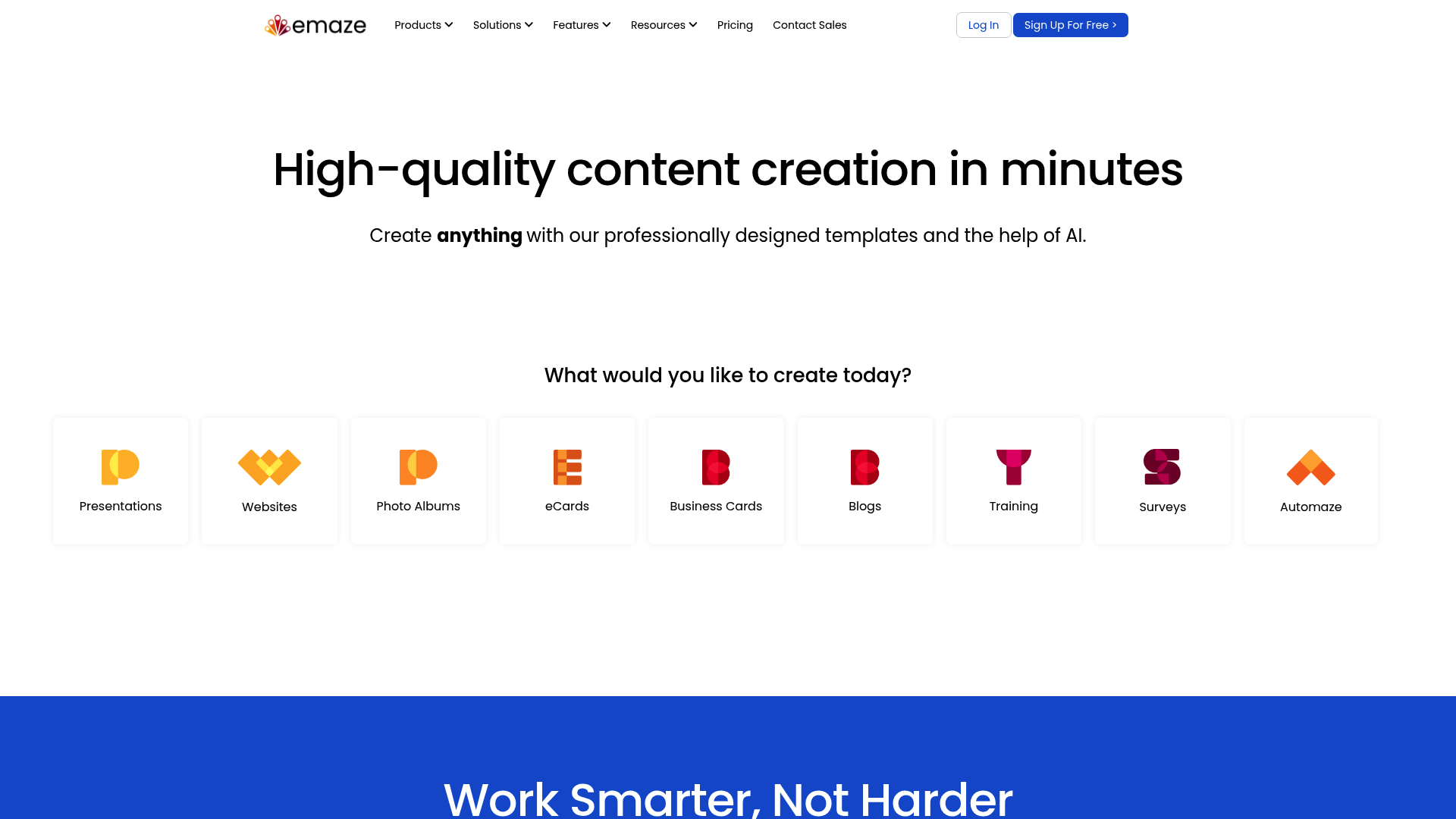 emaze — AI Sales Content & Personalization