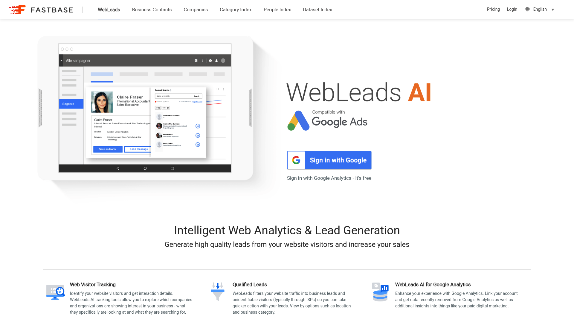 Fastbase — AI Visitor Identification