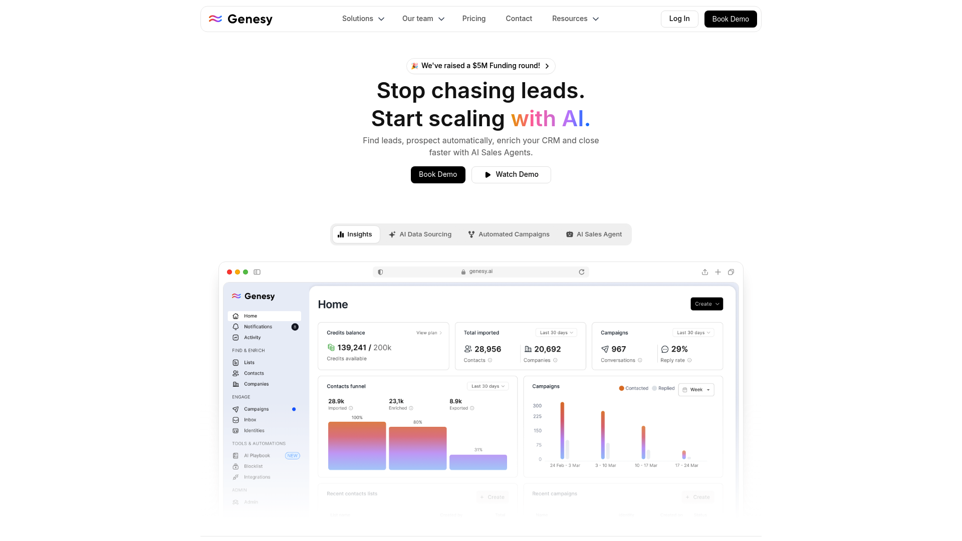 Genesy — AI Data Enrichment / AI Lead Enrichment