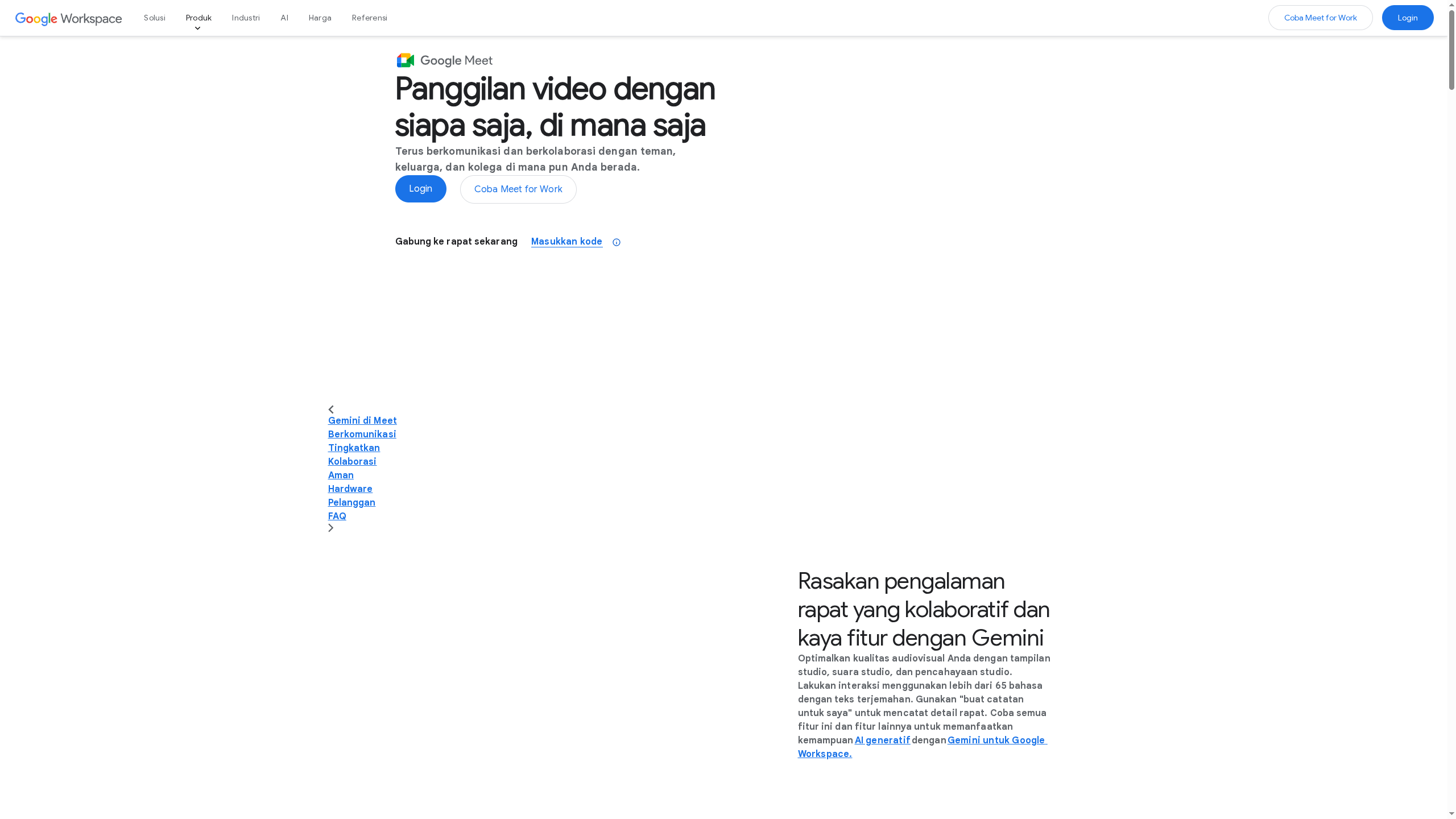 Google Meet — Meetings