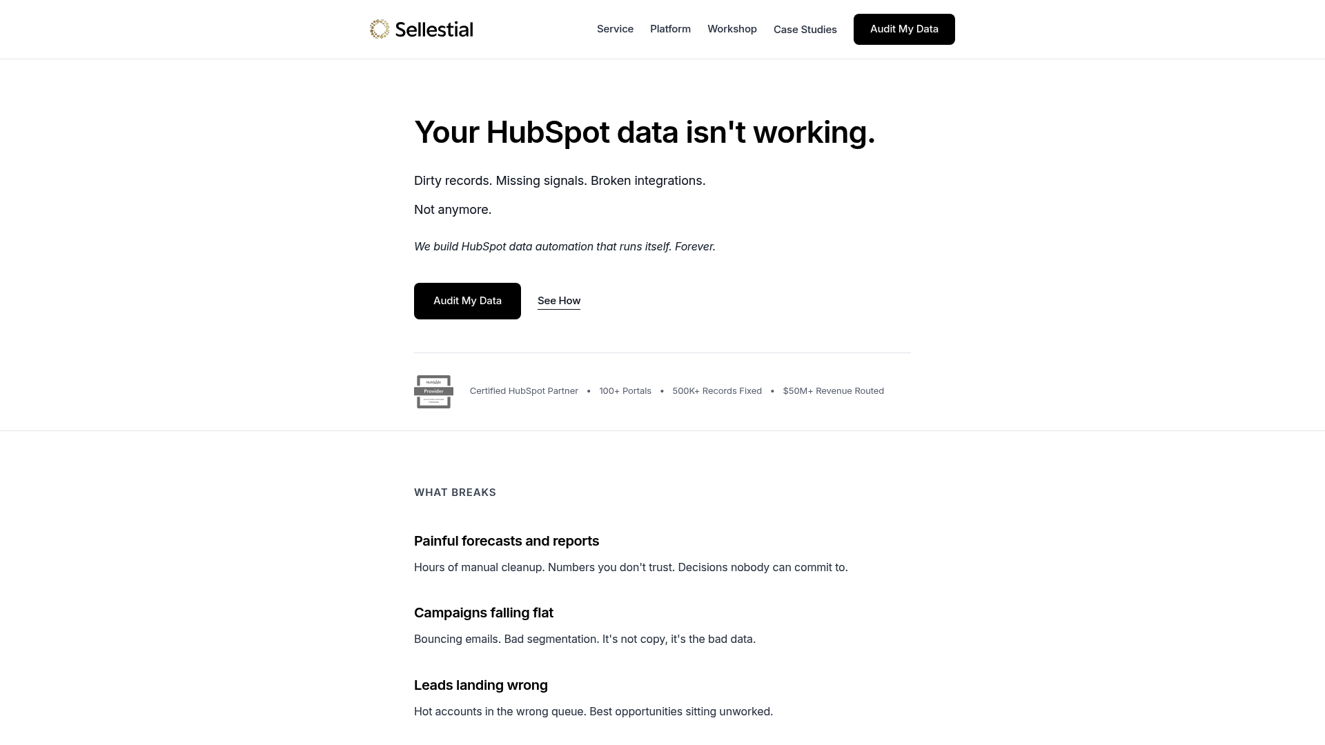 Sellestial — AI Data Enrichment / AI Lead Enrichment