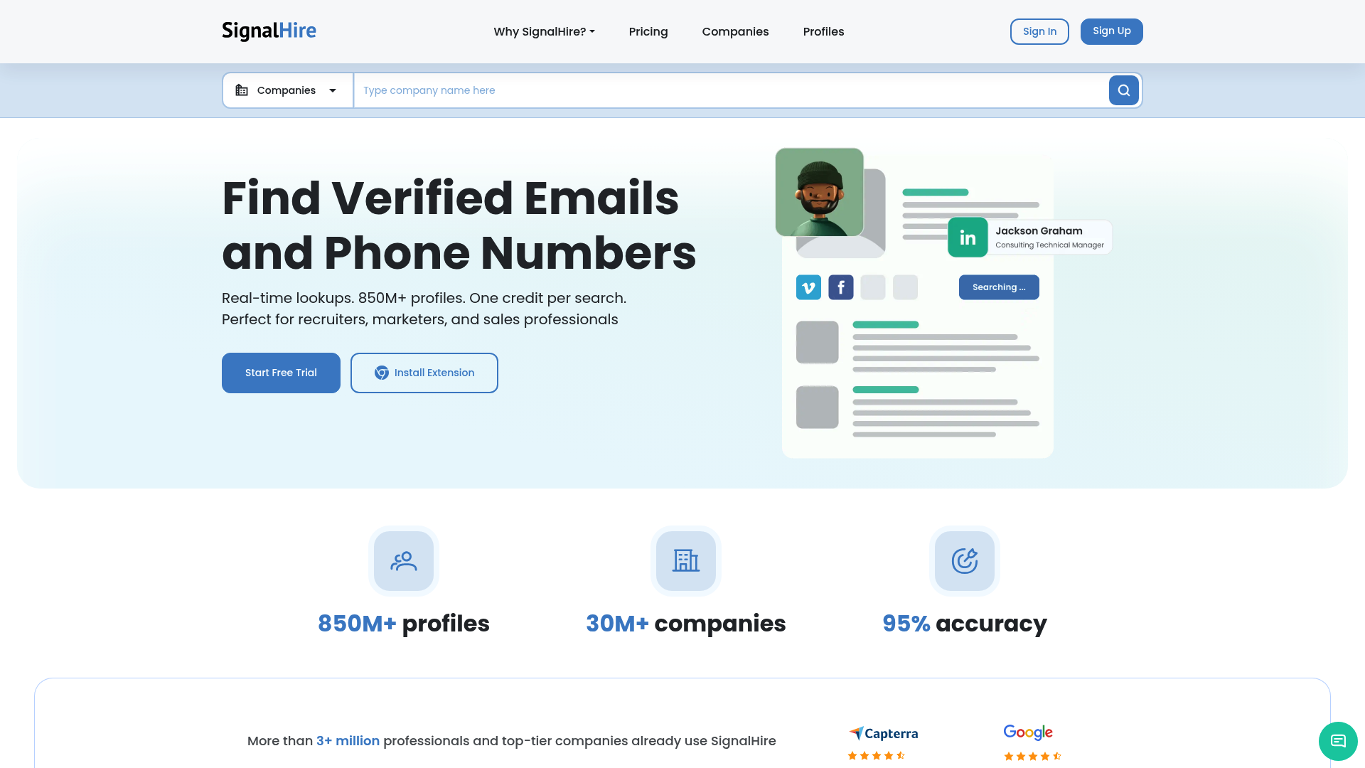 SignalHire — Lead Data: Enrichment