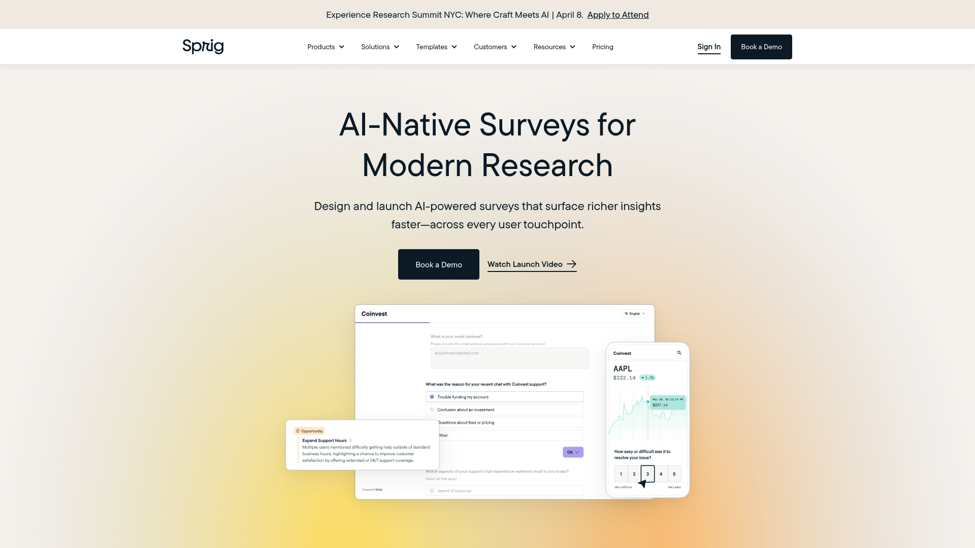 Sprig — Funnel