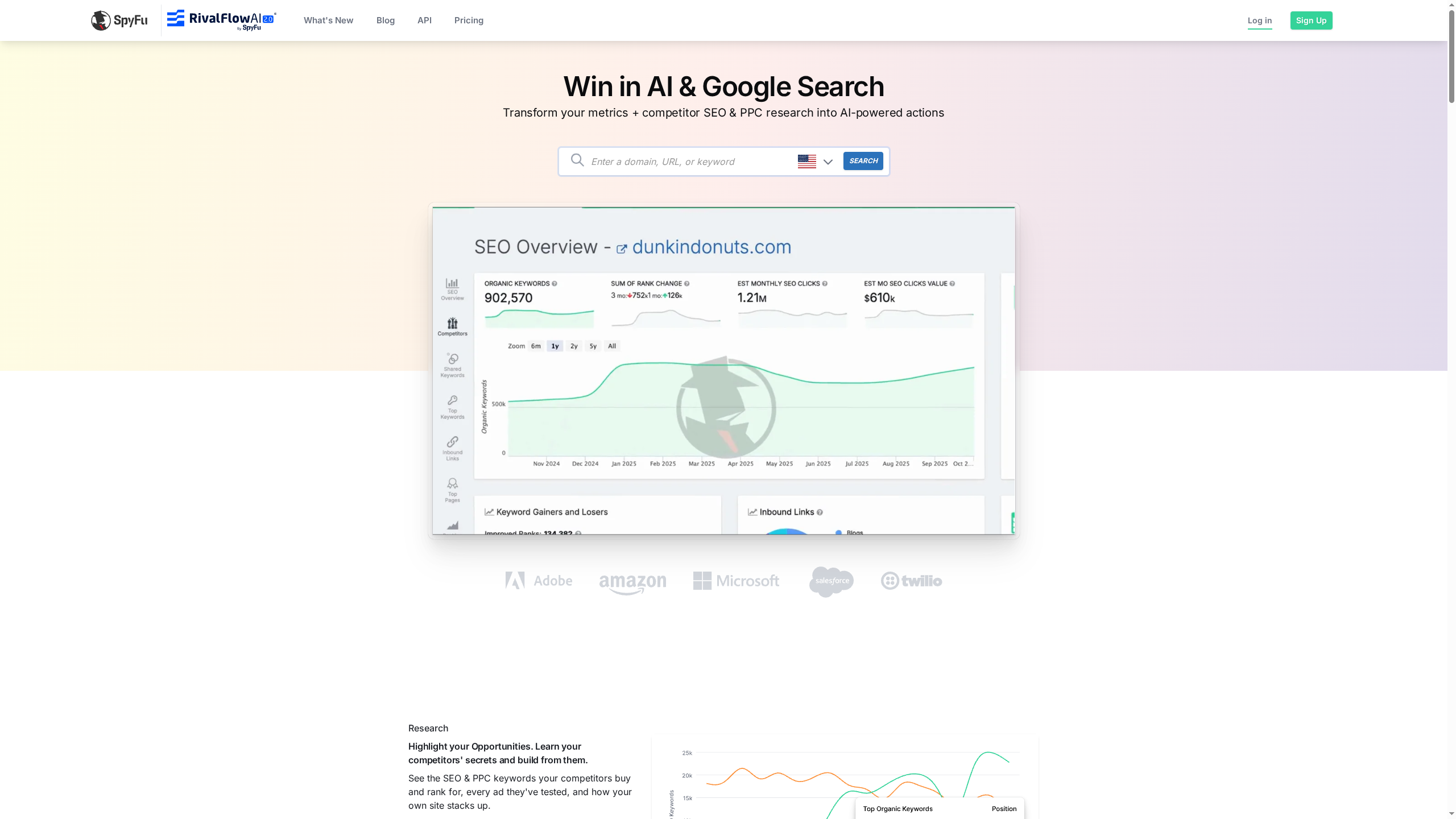 SpyFu — AI Sales Intelligence & Account Research