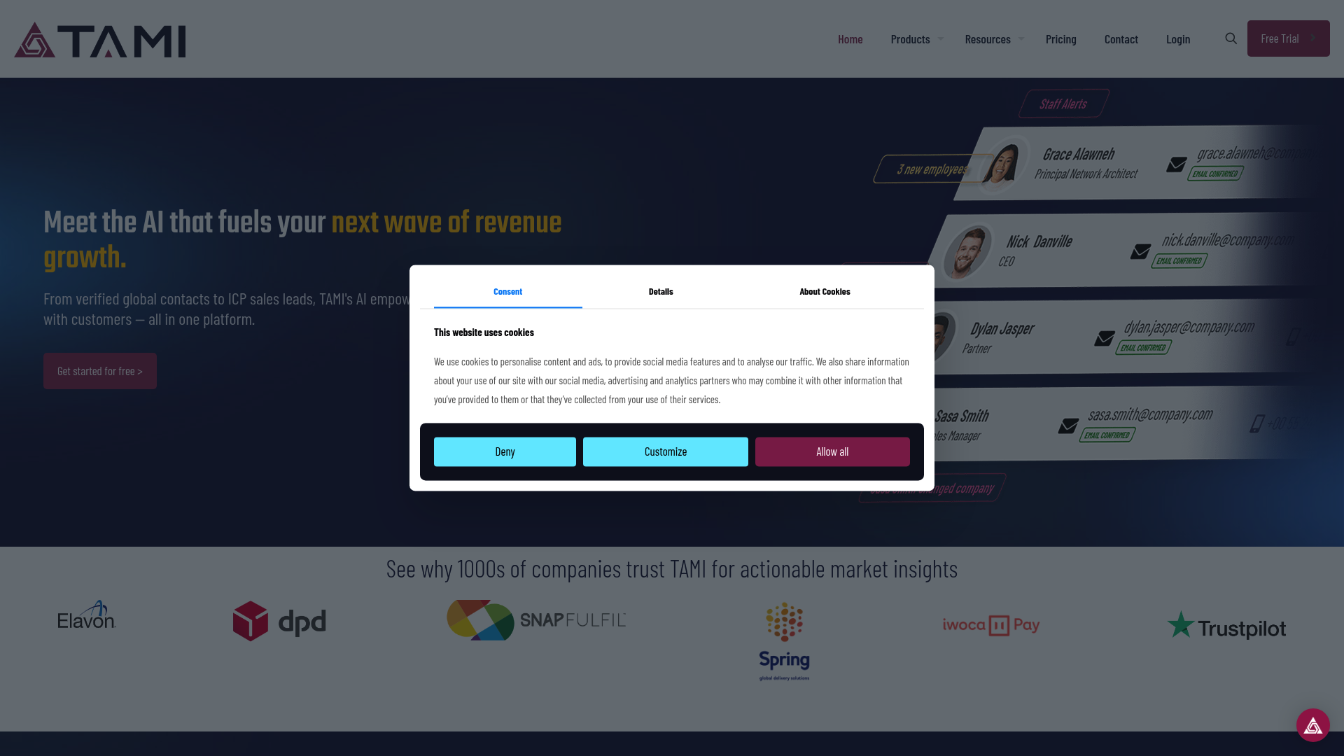 Tami AI — AI Sales Intelligence & Account Research
