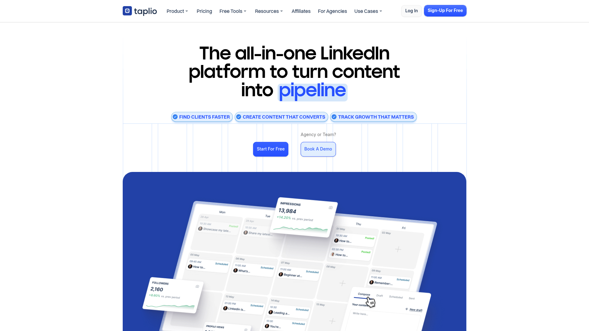 Taplio — Sales Prospecting & Outreach Platforms