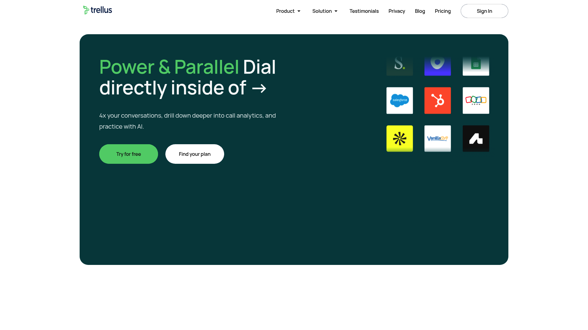 Trellus — AI Cold Calling