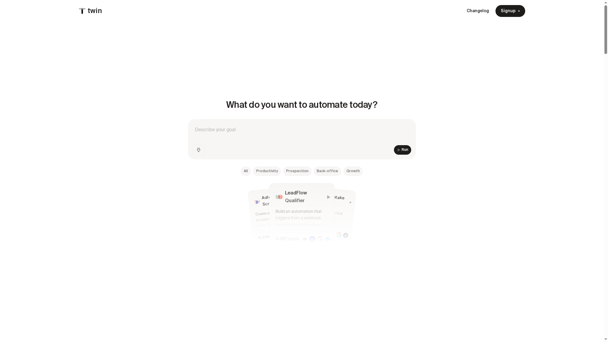 Twin — AI Sales Automation & Workflow