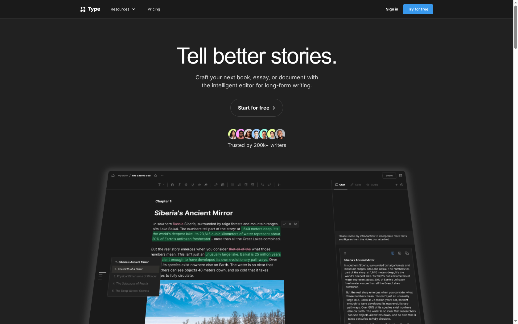 Type — AI Sales Content & Personalization