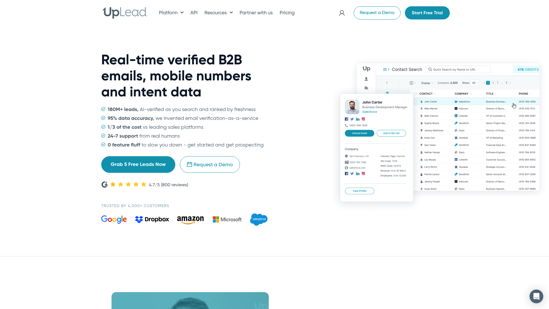 Uplead: Lead Data: Enrichment