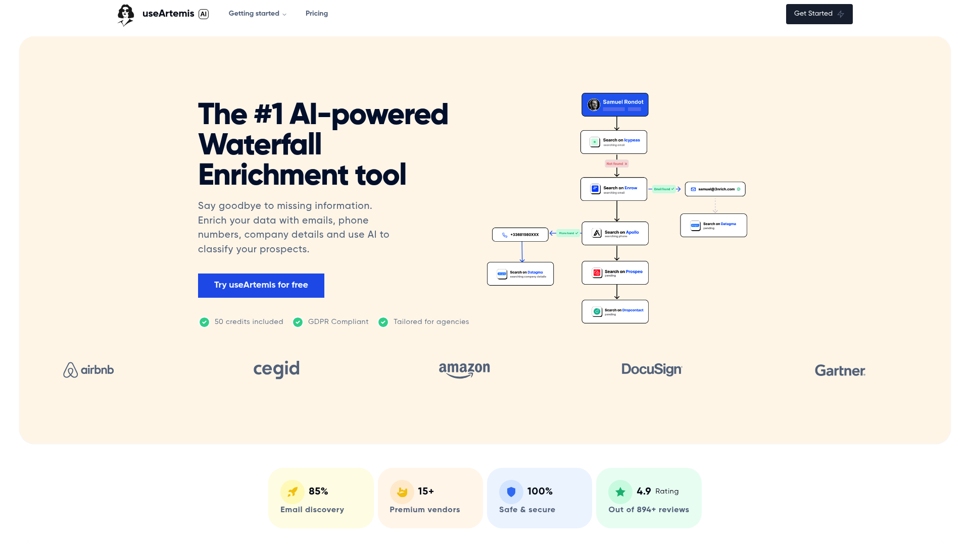 UseArtemis — AI Sales Intelligence & Account Research