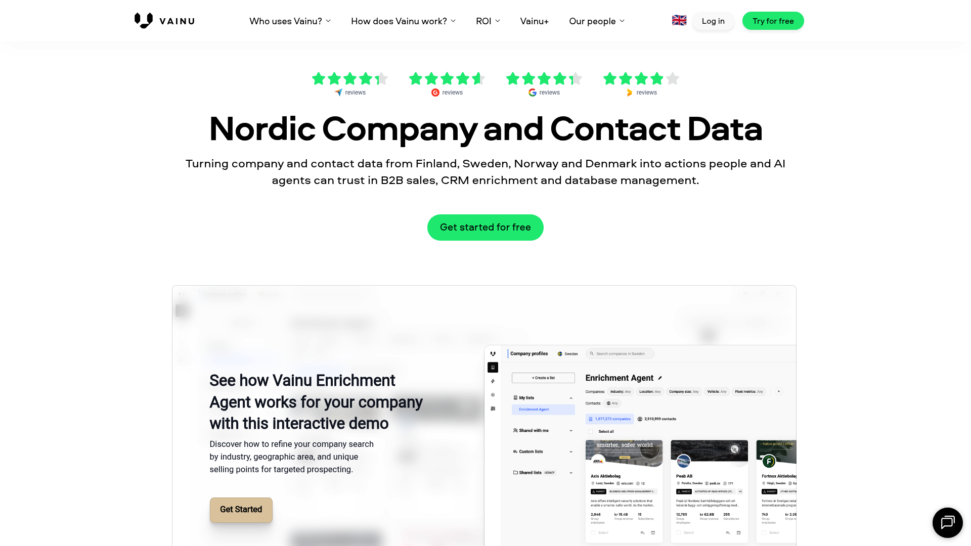 Vainu — AI Sales Intelligence & Account Research