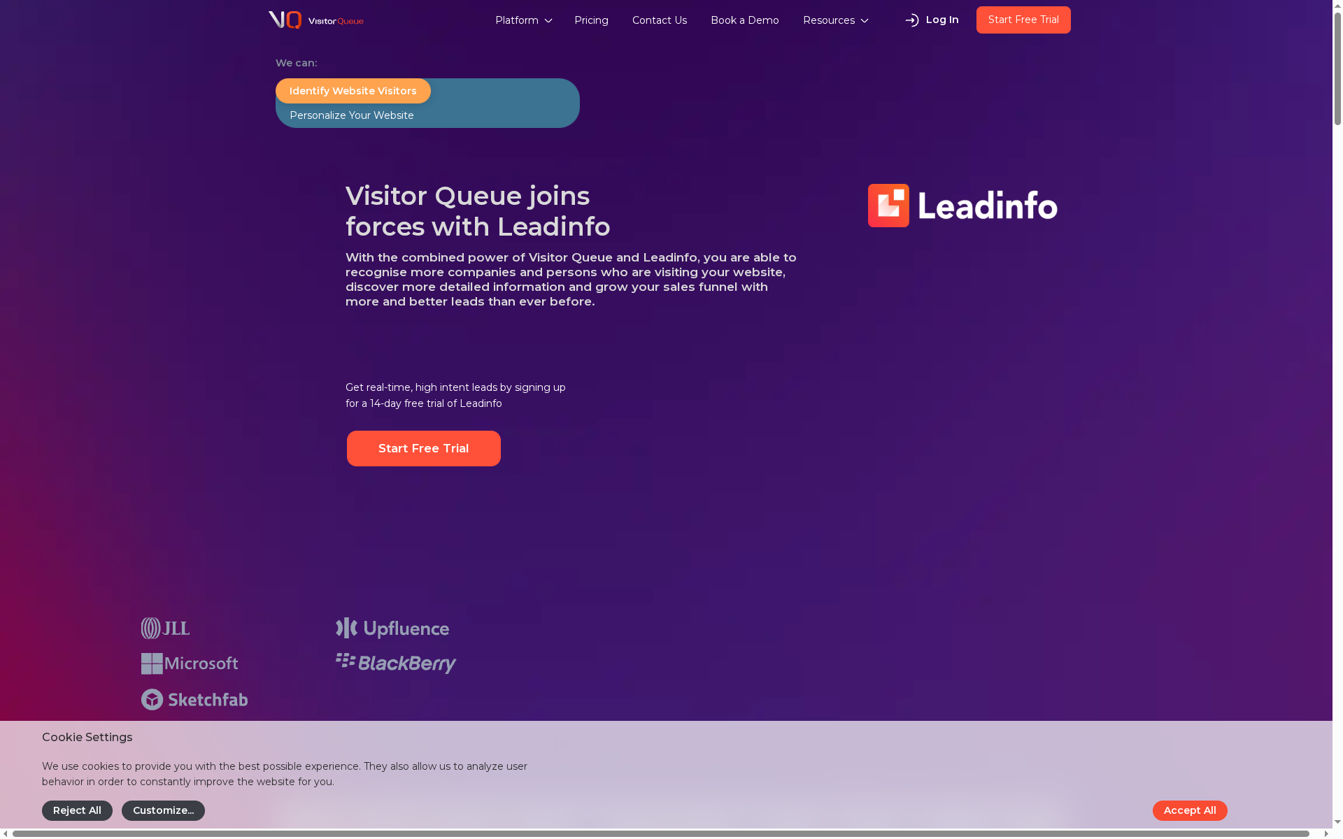 VisitorQueue — Intent Data
