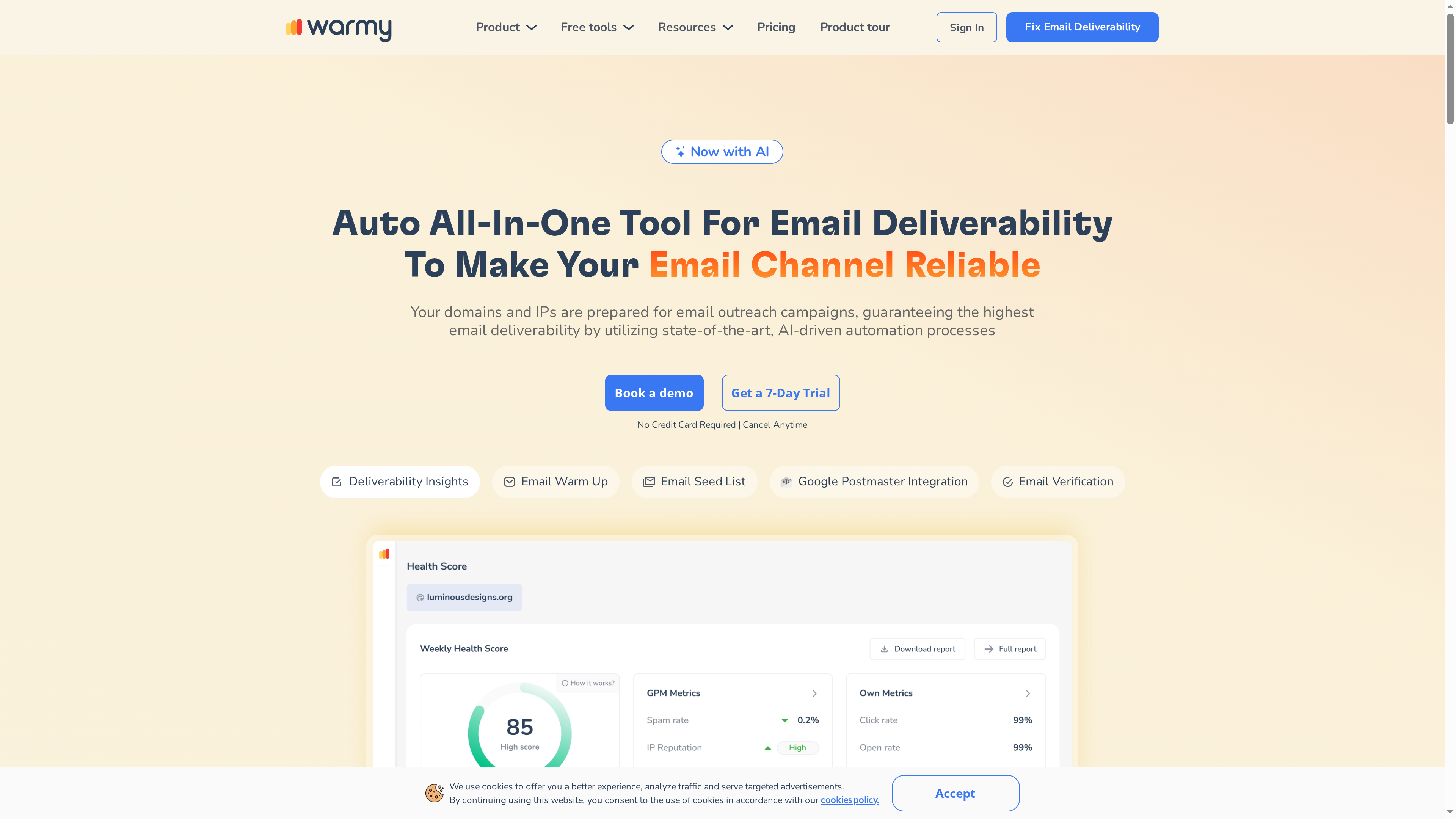 Warmy — AI Email Infrastructure & Deliverability