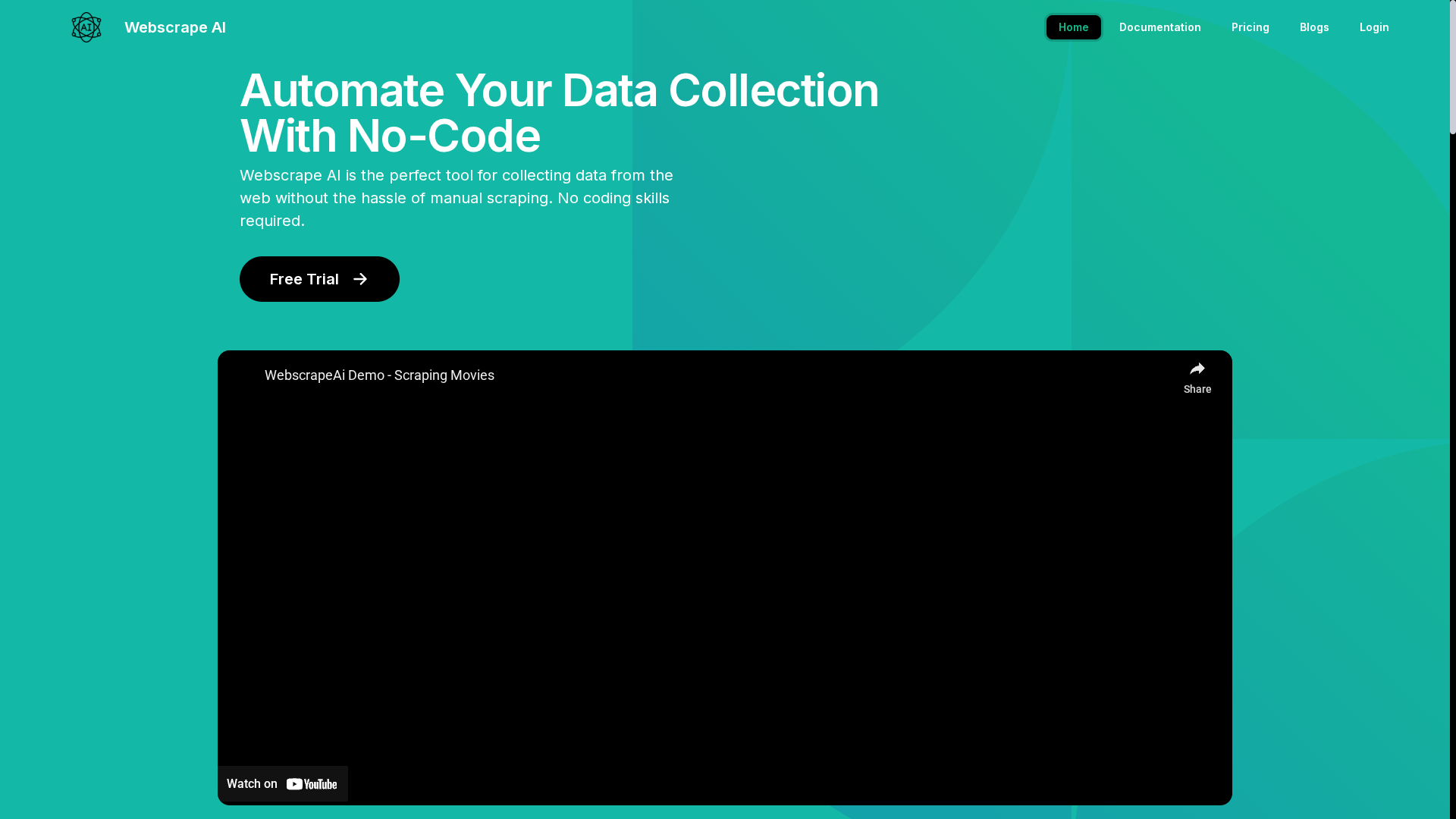 WebscrapeAI — AI Data Scraping
