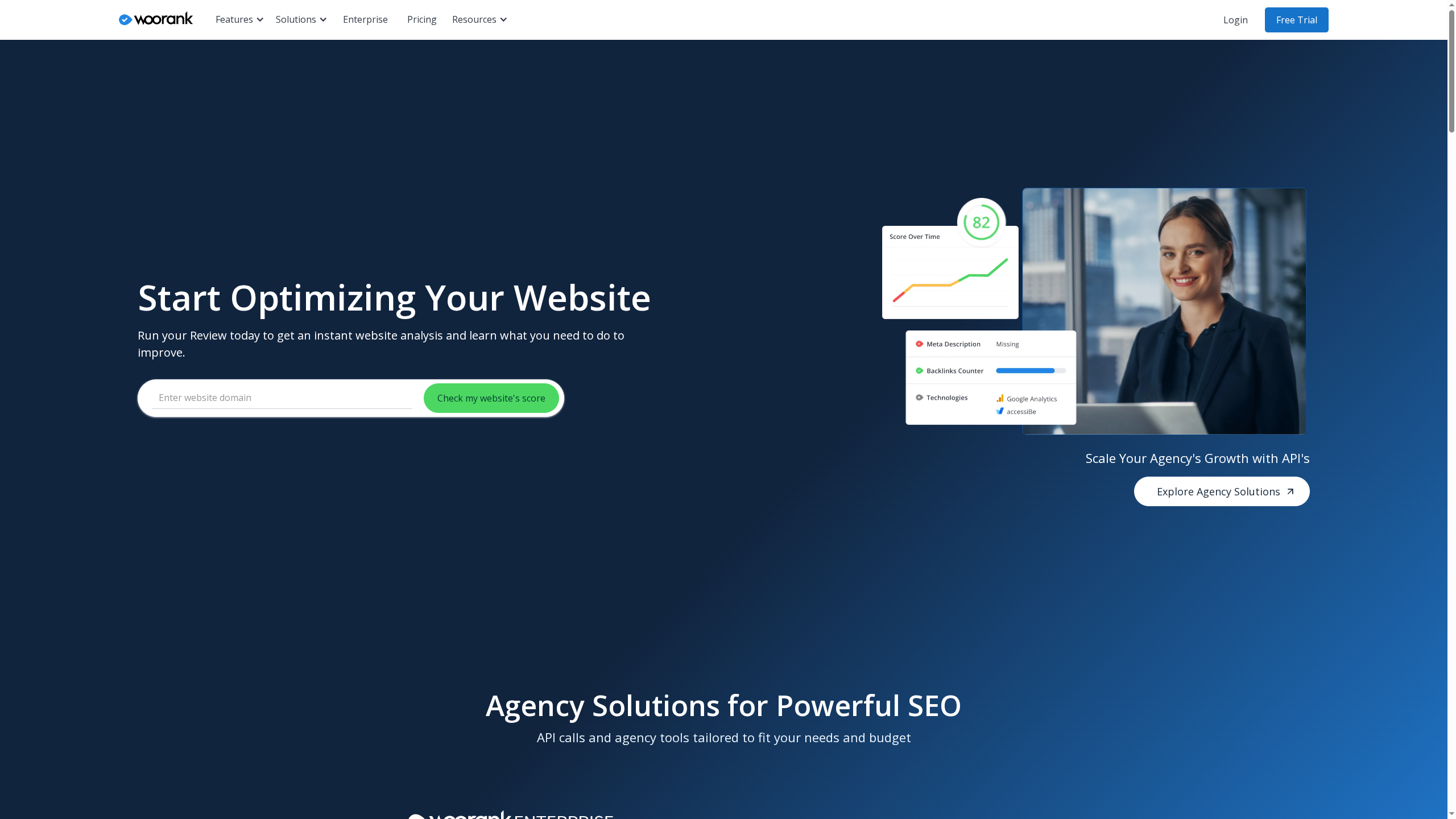 Woorank — Funnel